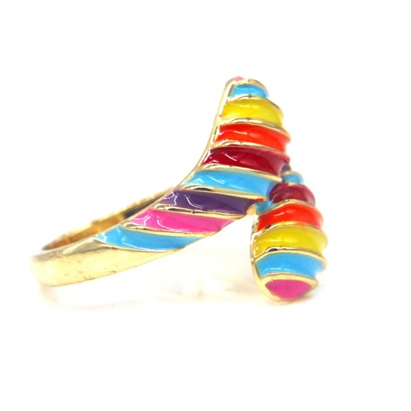 Multi color band with enamel coloring. Pride. OS. - Picture 3 of 4